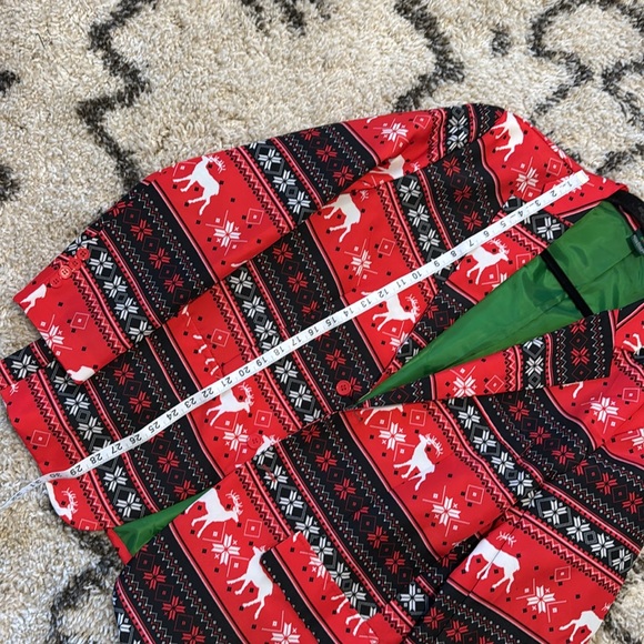 MENS LARGE UNISEX UGLY SPORTS JACKET COAT BLAZER CHRISTMAS 🎄 HOLIDAY FUNNY SUIT - Picture 8 of 10